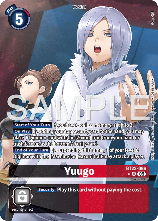 Digimon Card Game Sammelkarte BT23-086 Yuugo alternatives Artwork 1