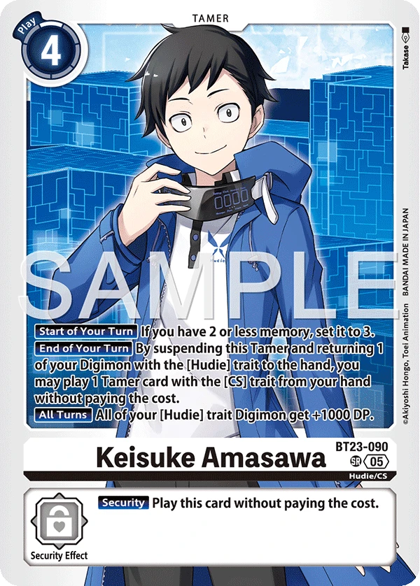 Digimon Card Game Sammelkarte BT23-090 Keisuke Amasawa