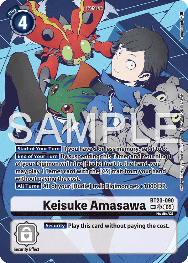 Digimon Card Game Sammelkarte BT23-090 Keisuke Amasawa alternatives Artwork 2