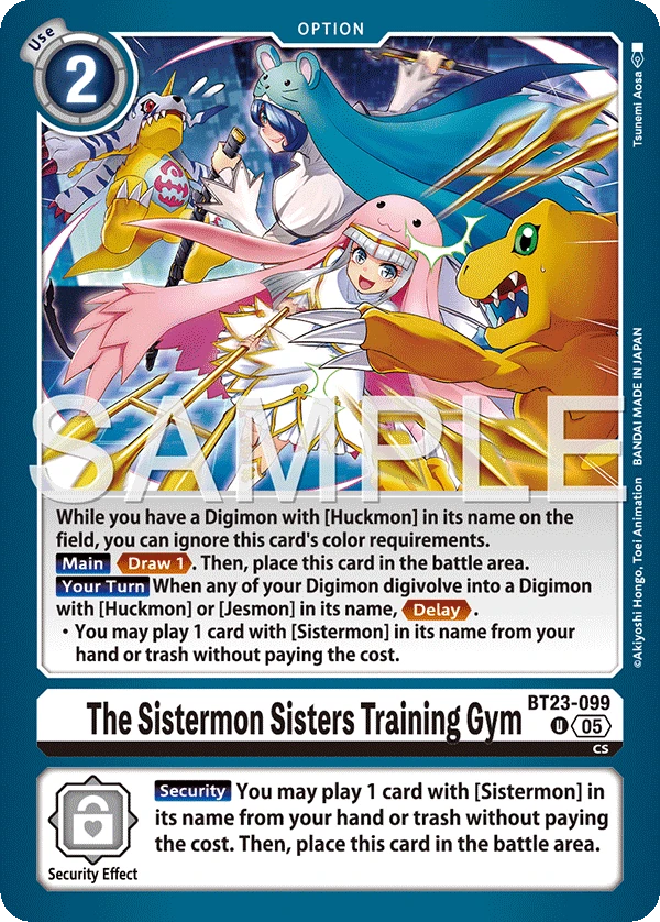 Digimon Card Game Sammelkarte BT23-099 The Sistermon Sisters Training Gym