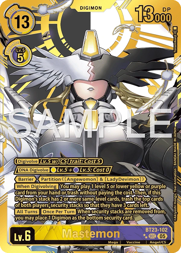 Digimon Card Game Sammelkarte BT23-102 Mastemon alternatives Artwork 2