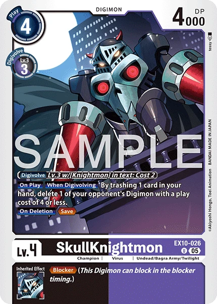 Digimon Card Game Sammelkarte EX10-026 SkullKnightmon