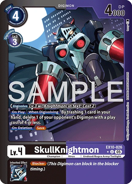Digimon Card Game Sammelkarte EX10-026 SkullKnightmon alternatives Artwork 1