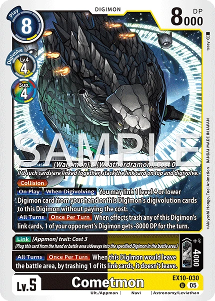 Digimon Card Game Sammelkarte EX10-030 Cometmon