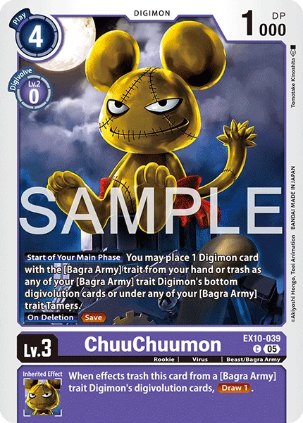 Digimon Card Game Sammelkarte EX10-039 ChuuChuumon