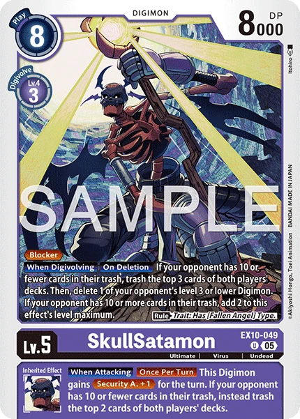 Digimon Card Game Sammelkarte EX10-049 SkullSatamon