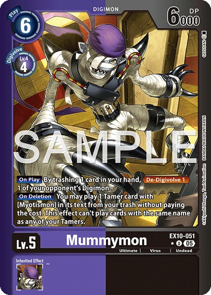 Digimon Card Game Sammelkarte EX10-051 Mummymon alternatives Artwork 1