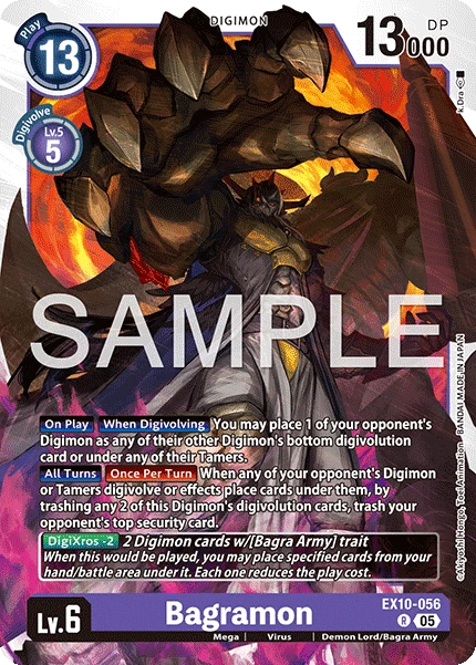 Digimon Card Game Sammelkarte EX10-056 Bagramon