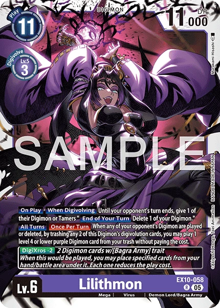 Digimon Card Game Sammelkarte EX10-058 Lilithmon