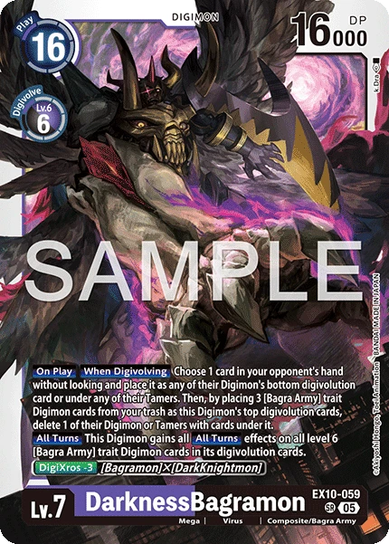 Digimon Card Game Sammelkarte EX10-059 DarknessBagramon