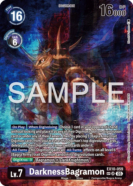 Digimon Card Game Sammelkarte EX10-059 DarknessBagramon alternatives Artwork 2