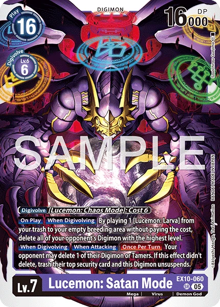 Digimon Card Game Sammelkarte EX10-060 Lucemon: Satan Mode
