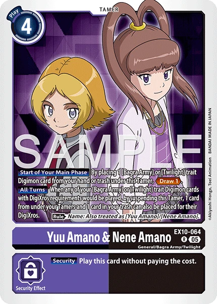 Digimon Card Game Sammelkarte EX10-064 Yuu Amano & Nene Amano