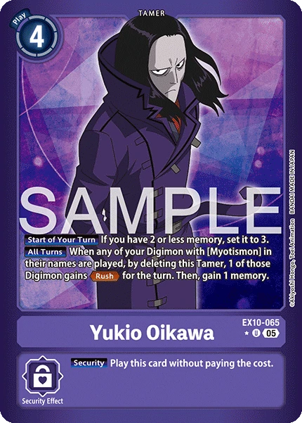 Digimon Card Game Sammelkarte EX10-065 Yukio Oikawa alternatives Artwork 1
