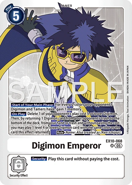 Digimon Card Game Sammelkarte EX10-068 Digimon Emperor