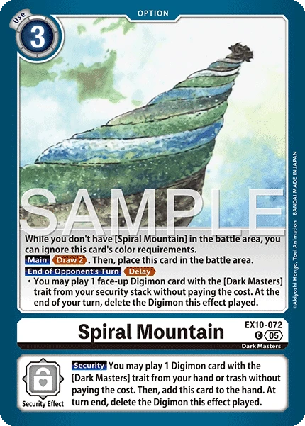 Digimon Card Game Sammelkarte EX10-072 Spiral Mountain