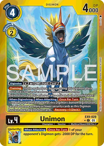 Digimon Card Game Sammelkarte EX9-029 Unimon alternatives Artwork 1