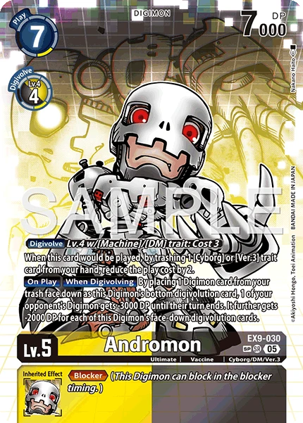 Digimon Card Game Sammelkarte EX9-030 Andromon alternatives Artwork 2