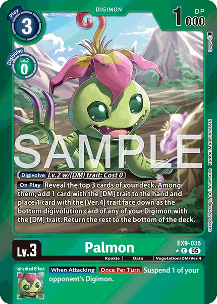 Digimon Card Game Sammelkarte EX9-035 Palmon alternatives Artwork 1