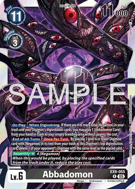 Digimon Card Game Sammelkarte EX9-055 Abbadomon
