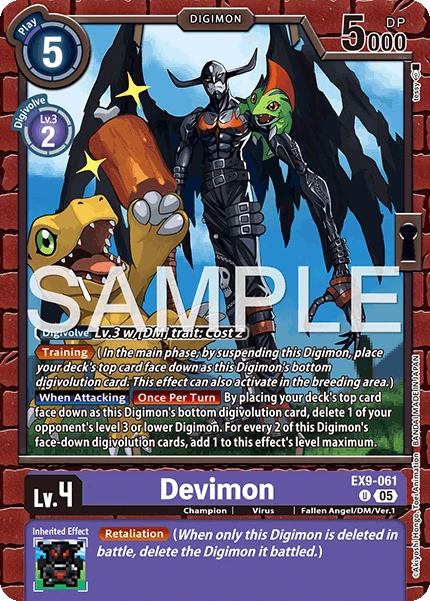 Digimon Card Game Sammelkarte EX9-061 Devimon