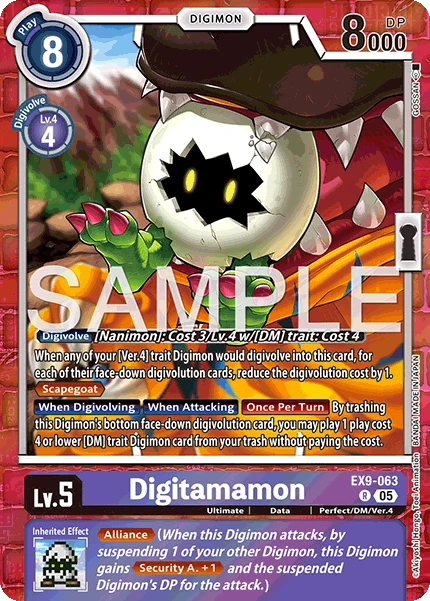 Digimon Card Game Sammelkarte EX9-063 Digitamamon
