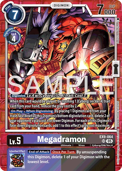 Digimon Card Game Sammelkarte EX9-064 Megadramon
