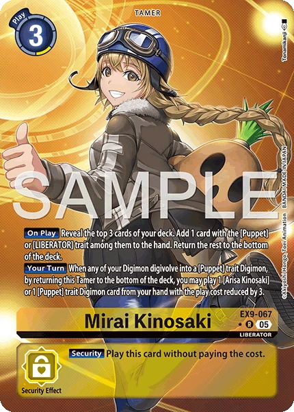 Digimon Card Game Sammelkarte EX9-067 Mirai Kinosaki alternatives Artwork 1