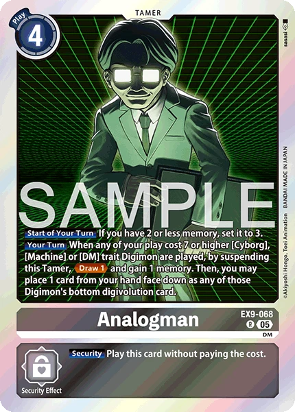 Digimon Card Game Sammelkarte EX9-068 Analogman