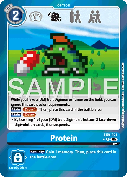 Digimon Card Game Sammelkarte EX9-071 Protein alternatives Artwork 1