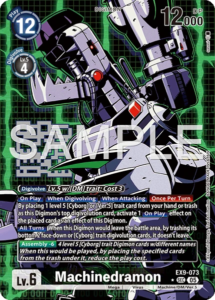 Digimon Card Game Sammelkarte EX9-073 Machinedramon alternatives Artwork 1