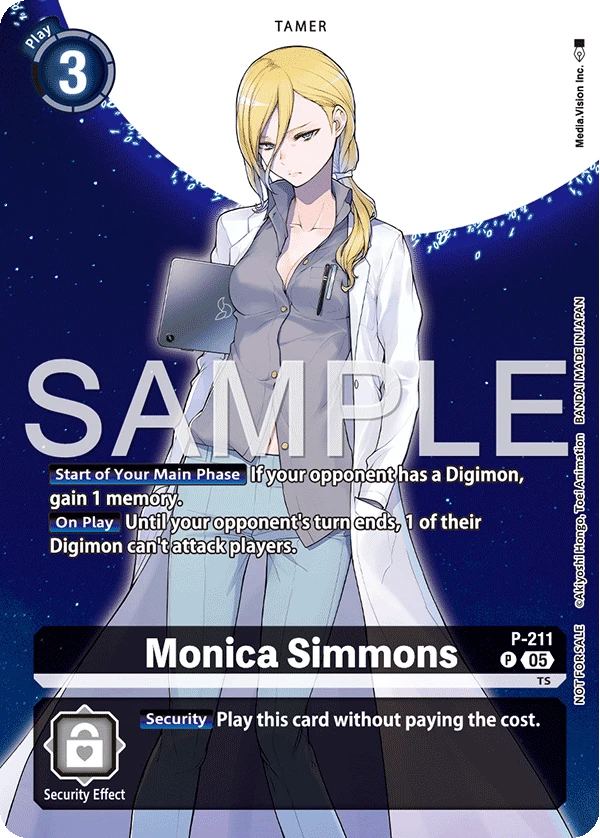 Digimon Card Game Sammelkarte P-211 Monica Simmons