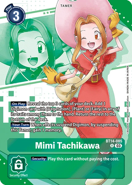Digimon Card Game Sammelkarte BT14-085 Mimi Tachikawa alternatives Artwork 2