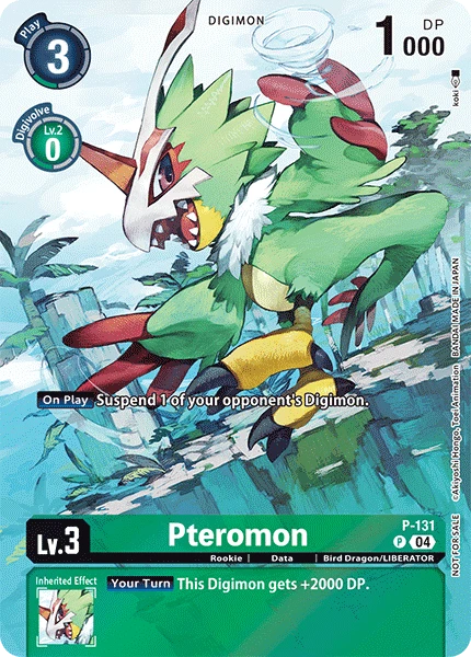 Digimon Card Game Sammelkarte P-131 Pteromon alternatives Artwork 2