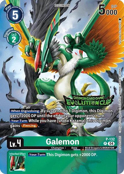 Digimon Card Game Sammelkarte P-132 Galemon alternatives Artwork 1