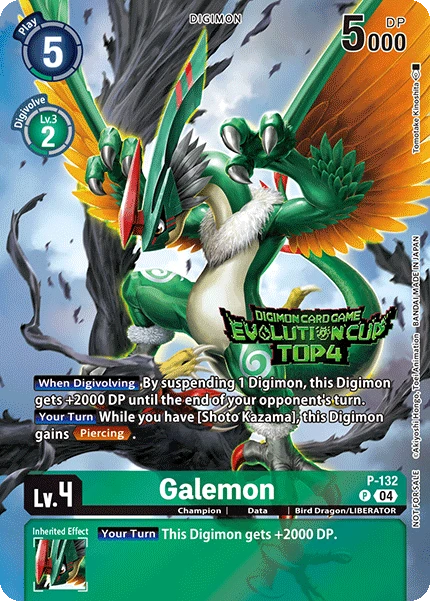 Digimon Card Game Sammelkarte P-132 Galemon alternatives Artwork 2