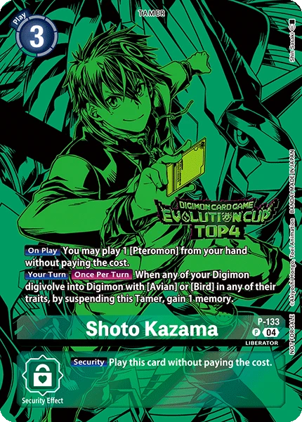 Digimon Card Game Sammelkarte P-133 Shoto Kazama alternatives Artwork 2