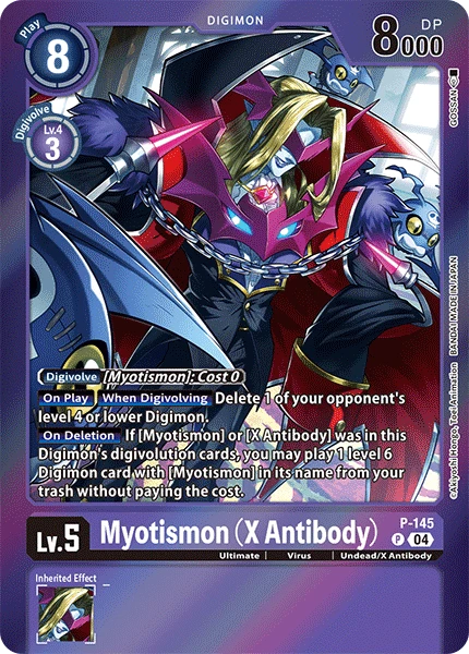 Digimon Card Game Sammelkarte P-145 Myotismon (X Antibody) alternatives Artwork 2