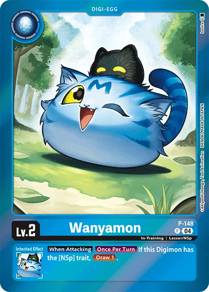 Digimon Card Game Sammelkarte P-148 Wanyamon alternatives Artwork 2