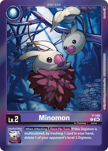 Digimon Card Game Sammelkarte P-149 Minomon alternatives Artwork 2