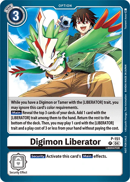 Digimon Card Game Sammelkarte P-151 Digimon Liberator