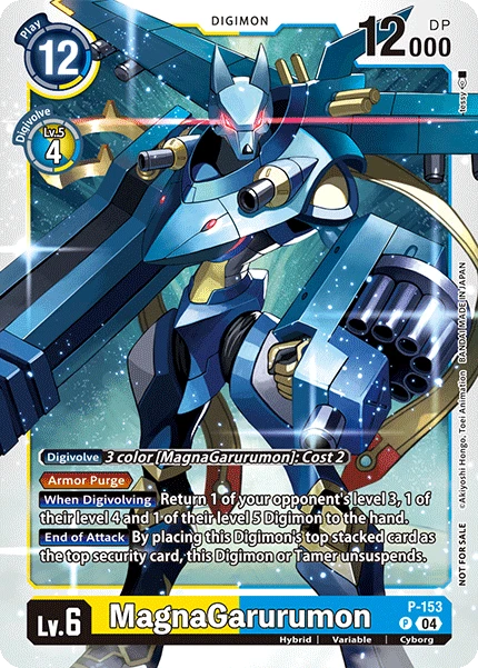 Digimon Card Game Sammelkarte P-153 MagnaGarurumon