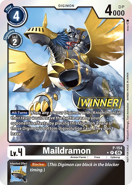 Digimon Card Game Sammelkarte P-154 Maildramon alternatives Artwork 1
