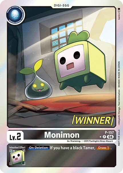 Digimon Card Game Sammelkarte P-157 Monimon alternatives Artwork 1