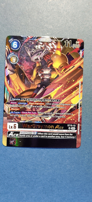 Digimon Card Game BT-13 Boxtopper WarGreymon Ace